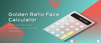 Golden ratio face calculator
