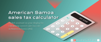 American Samoa sales tax calculator