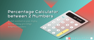 Calculator of percentage between two numbers