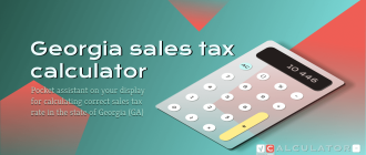 Georgia sales tax calculator