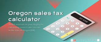 Oregon sales tax calculator