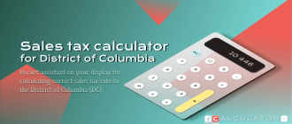 Sales tax calculator for District of Columbia