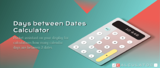 Days between dates calculator